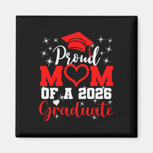 Super Proud Mum Of 2026 Graduate Senior Graduation Magnet