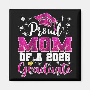 Super Proud Mum Of 2026 Graduate Senior Graduation Magnet