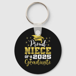 Super Proud Niece Of 2025 Graduate Senior Graduati Key Ring