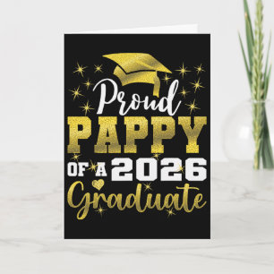 Super Proud Pappy Of 2026 Graduate Senior Graduati Card