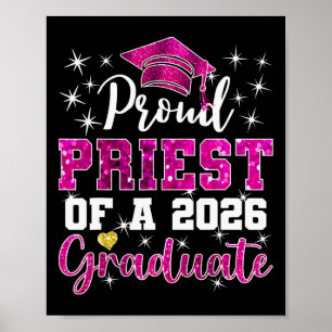 Super Proud Priest Of 2026 Graduate Senior Graduat Poster