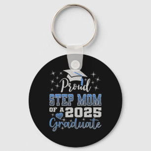Super Proud Step Mum Of 2025 Graduate Awesome Fami Key Ring