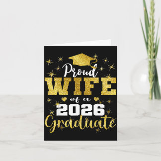 Super proud wife of 2026 graduate senior card