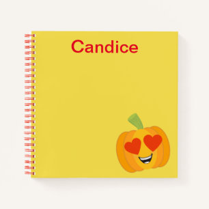 Super Pumpkin Heart Notebook