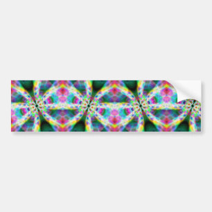 Super Rainbow Zoom Hallway Bumper Sticker