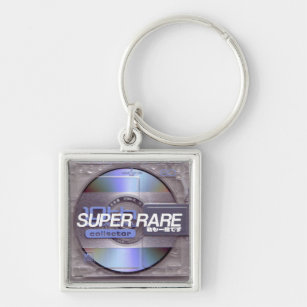Super Rare mini-disc Keychain, Small (1.38") Key Ring