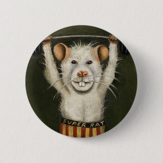 Super Rat 6 Cm Round Badge