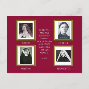 SUPER SAINTS POSTCARD