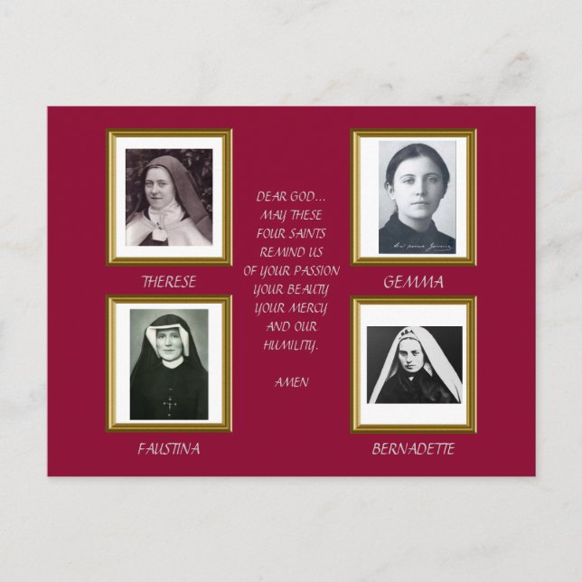 SUPER SAINTS POSTCARD (Front)