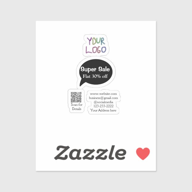 super sale business discount scan QR code details  (Sheet)