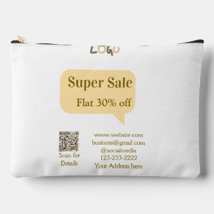super sale business discount scan QR code details  Accessory Pouch
