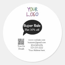 super sale business discount scan QR code details