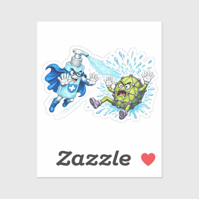 Super Sanitizer vs. Germ Monster (Sheet)