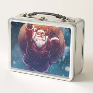 Super Santa Metal Lunch Box