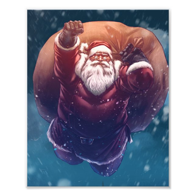 Super Santa Photo Print (Front)