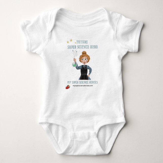 Super Science Baby Bodysuit - Marie Curie (Front)