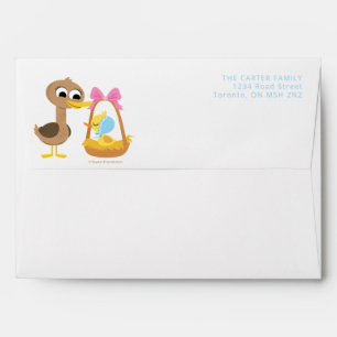 Super Simple 5 Little Ducks Boy Baby Shower Envelope