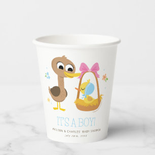 Super Simple 5 Little Ducks Boy Baby Shower Paper Cups