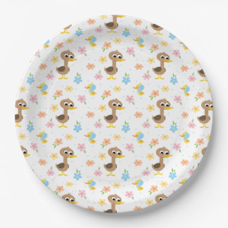 Super Simple | 5 Little Ducks Boy Baby Shower Paper Plate