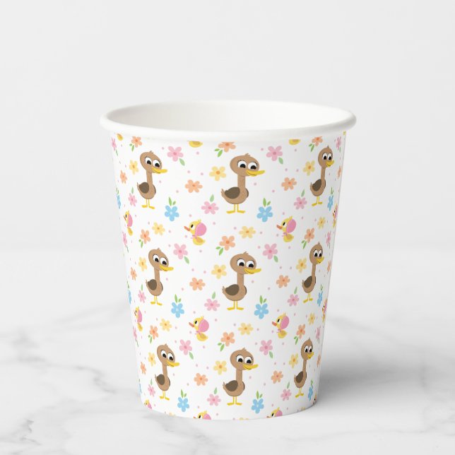 Super Simple | 5 Little Ducks Girl Baby Shower Paper Cups (Back)