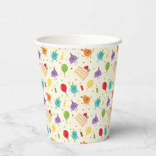 Super Simple Bumble Nums Birthday Cake Pattern Paper Cups