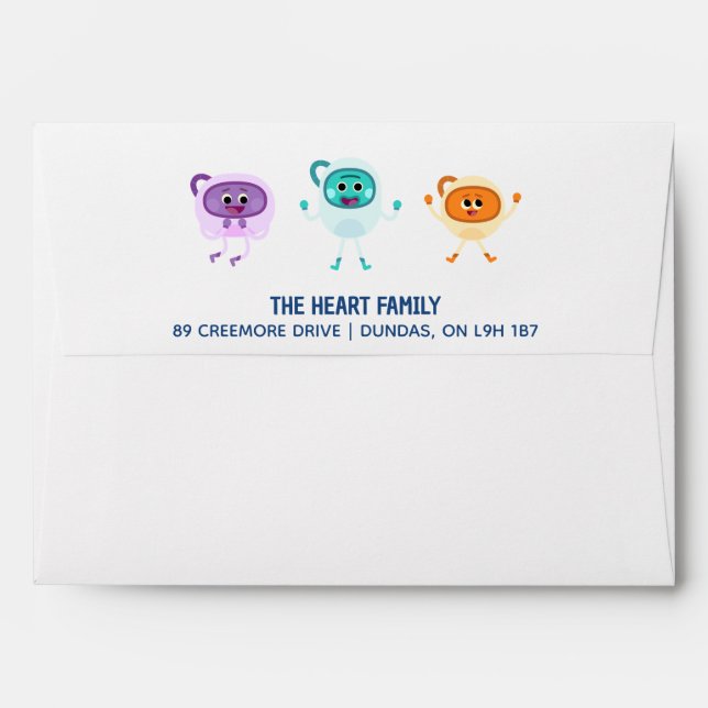 Super Simple | Bumble Nums Space Birthday Envelope (Back (Top Flap))