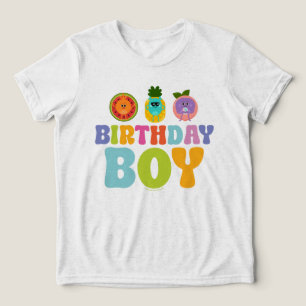 Super Simple Bumble Nums Summer Birthday Boy Tri-Blend Shirt