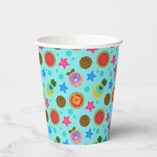 Super Simple | Bumble Nums Summer Birthday Paper Cups (Back)