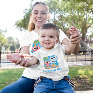 Super Simple   Finny the Shark Confetti Birthday Toddler T-Shirt