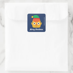 Super Simple Holiday Cheesy Square Sticker