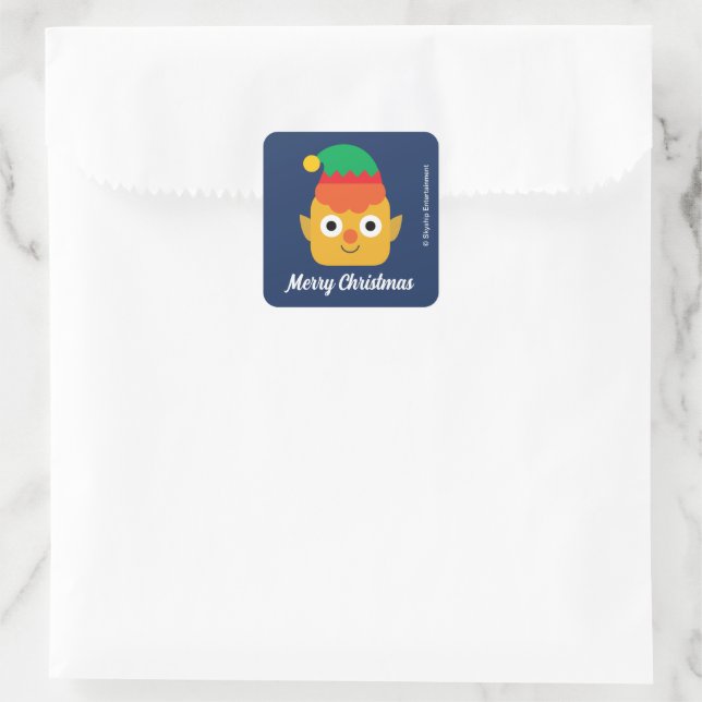Super Simple | Holiday Cheesy Square Sticker (Bag)