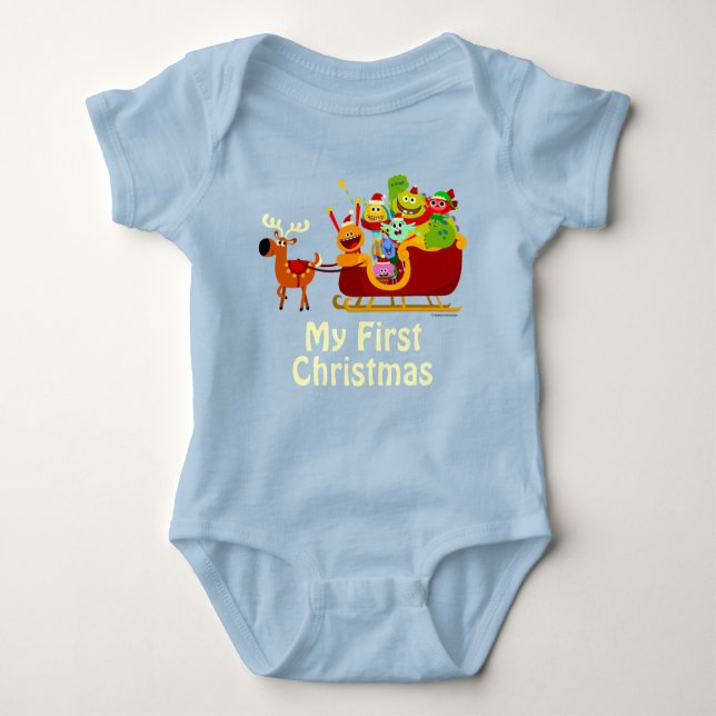 Super Simple Holiday Rhymington My First Christmas Baby Bodysuit (Front)