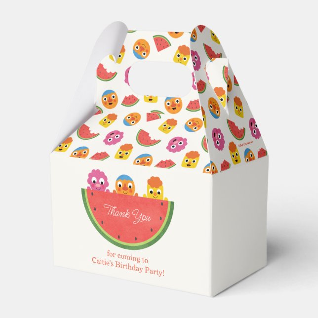 Super Simple | Noodle & Pals Watermelon Party Favour Box (Front Side)