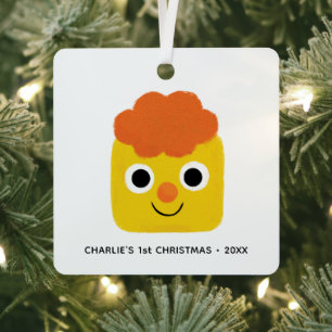 Super Simple Songs   Custom Cheesy First Christmas Metal Tree Decoration