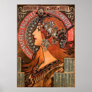 SUPER SIZE-ALPHONSE MARIA MUCHA-SAVONNERIE de BAGN Poster