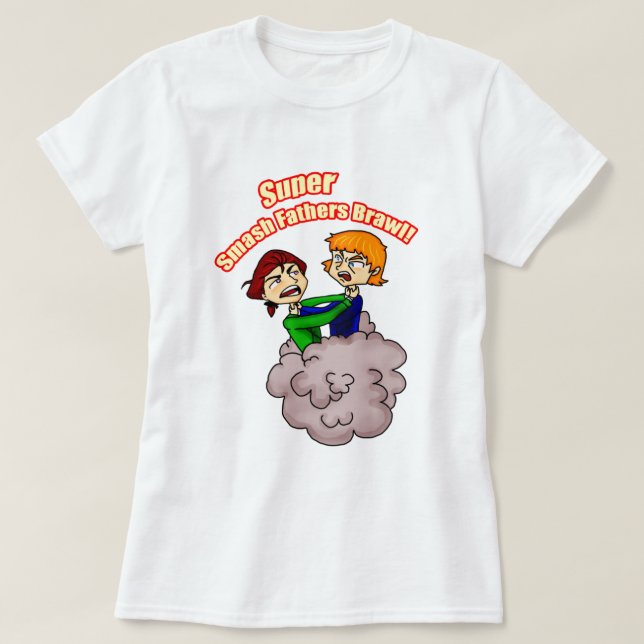 Super Smash Fathers Brawl T-Shirt (Design Front)