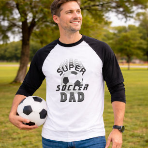 Super Soccer Dad Football Ball Sports Father T-Shirt