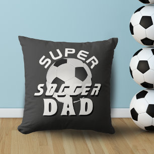 Super Soccer Dad Football Sporty Father Cushion