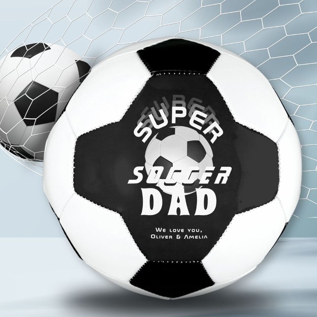 Super Soccer Dad Football Sporty Father Soccer Ball (Creator Uploaded)