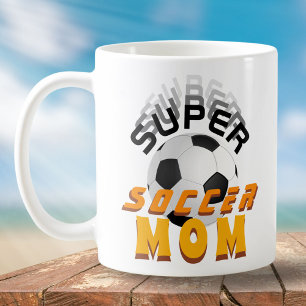 Super Soccer Mum Football Sporty Mother Coffee Mug