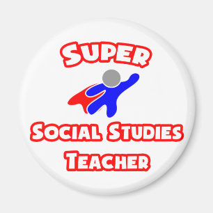 Super Social Studies Teacher Magnet