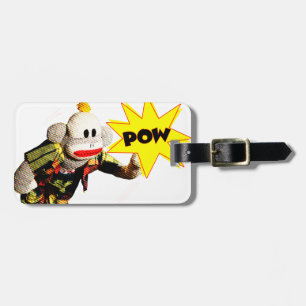 Super SockMonkey Hero Luggage Tag