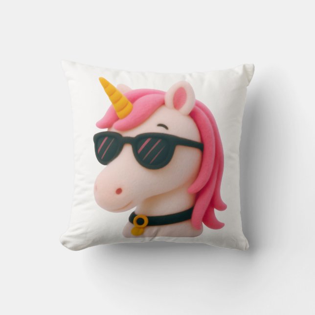 super soft unicorn-style plush style cushion (Front)