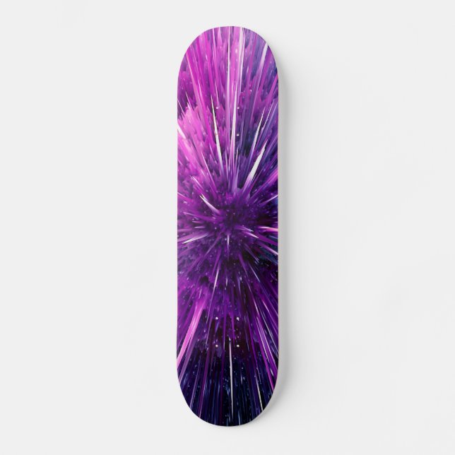 Super sonic - gorgeous purple skateboard (Front)