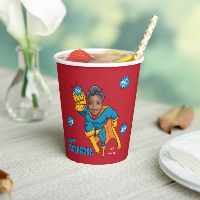 Super Special Kids 🌟 Greatest Superhero Paper Cups (Insitu)