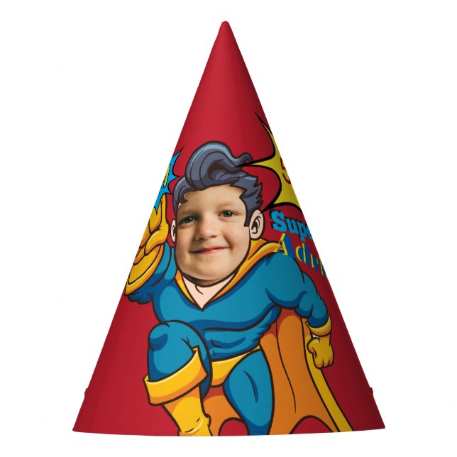 Super Special Kids 🌟 Greatest Superhero Party Hat (Front)