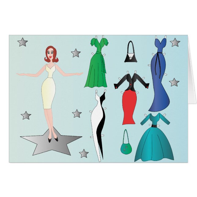 Super-Star Denise Paper Doll (Front Horizontal)