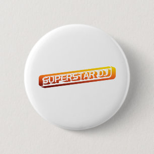 Super Star DJ 6 Cm Round Badge