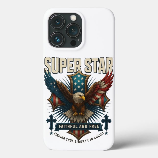 Super Star Eagle Emblem Case-Mate iPhone Case (Back)