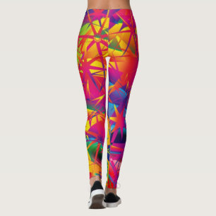 Super Star Leggings - Bright Bold Colours - Yoga